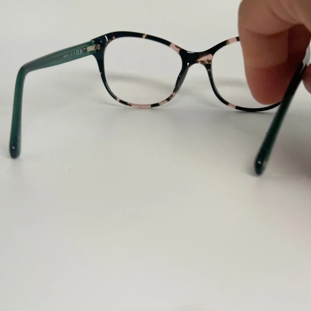 Kate Spade New York Eyeglasses K30047COS HT8 140 Pink Tortoise Green Cat Eye‎